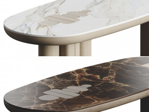 Oasis Oval Console by LuxLucia Casa 3D Model