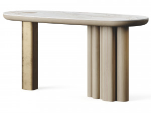 Oasis Oval Console by LuxLucia Casa 3D Model
