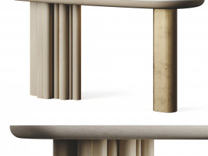 Oasis Oval Console by LuxLucia Casa 3D Model