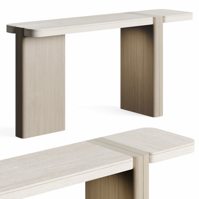 ROSIE TRAVERTINE Console LuxLucia Casa Modelo 3D .c4d .max .obj .3ds .fbx .stl .blend 