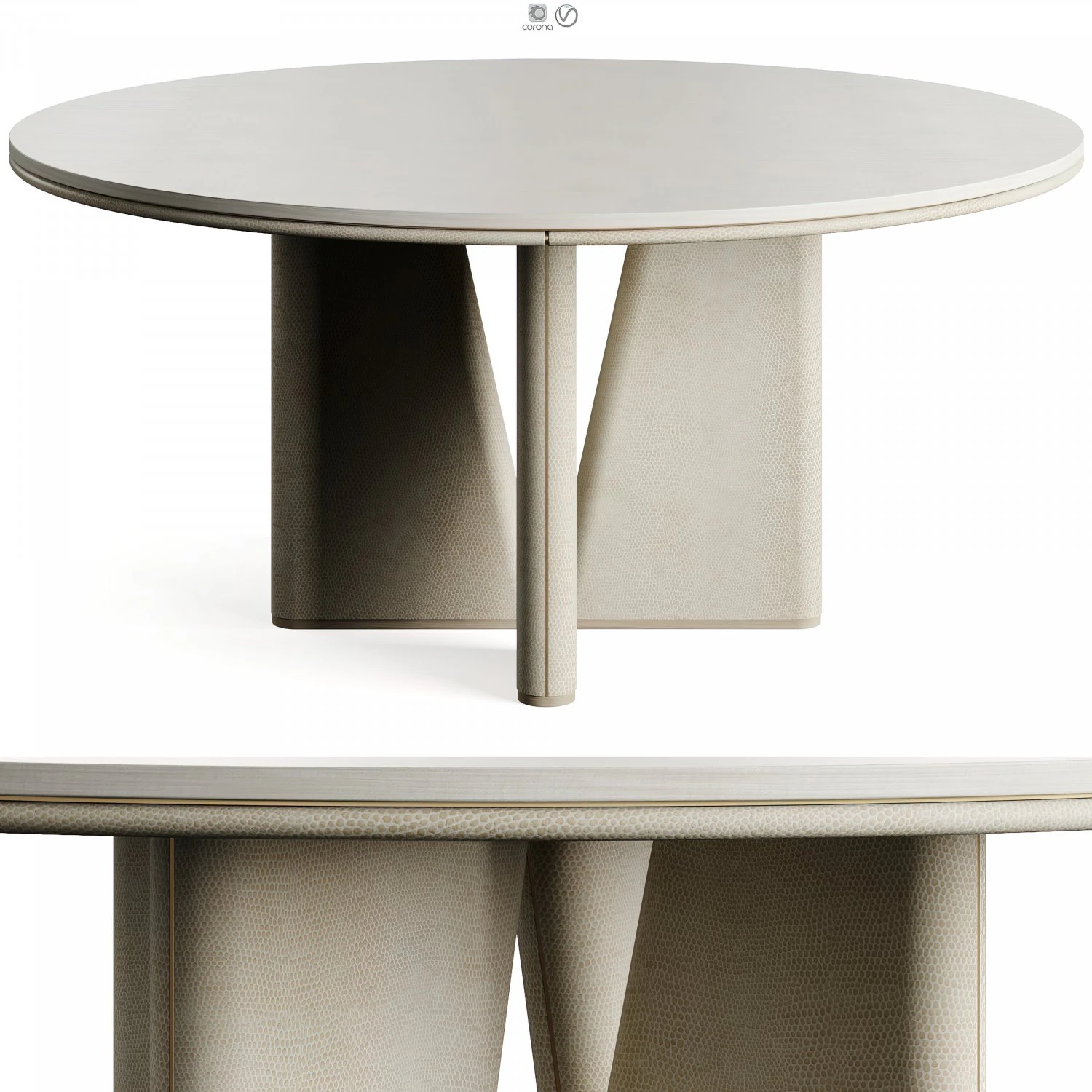 Frato TORTONA I Dining Table 3D Model .c4d .max .obj .3ds .fbx .stl .blend 
