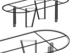Frato TORTONA II Dining Table Modelo 3D