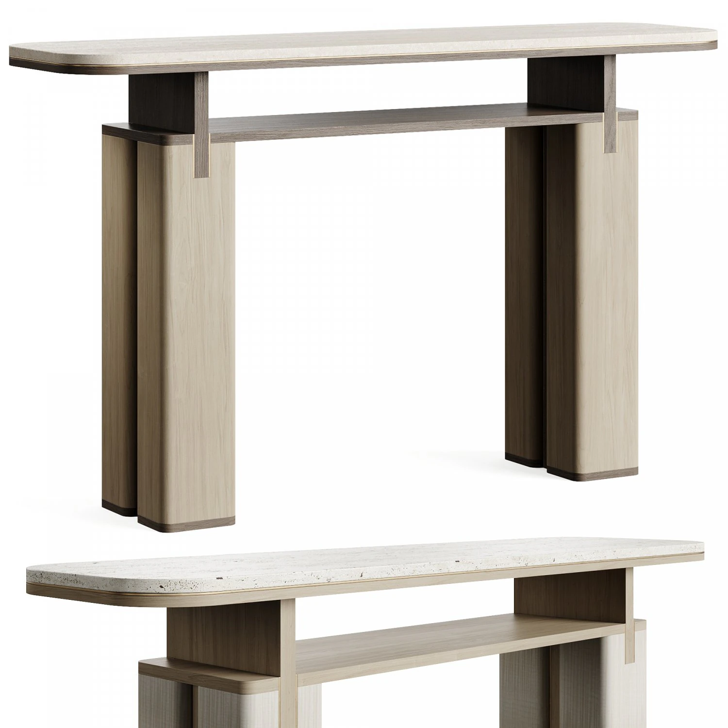 Frato KAMAKURA Console Table 3D Model .c4d .max .obj .3ds .fbx .stl .blend 