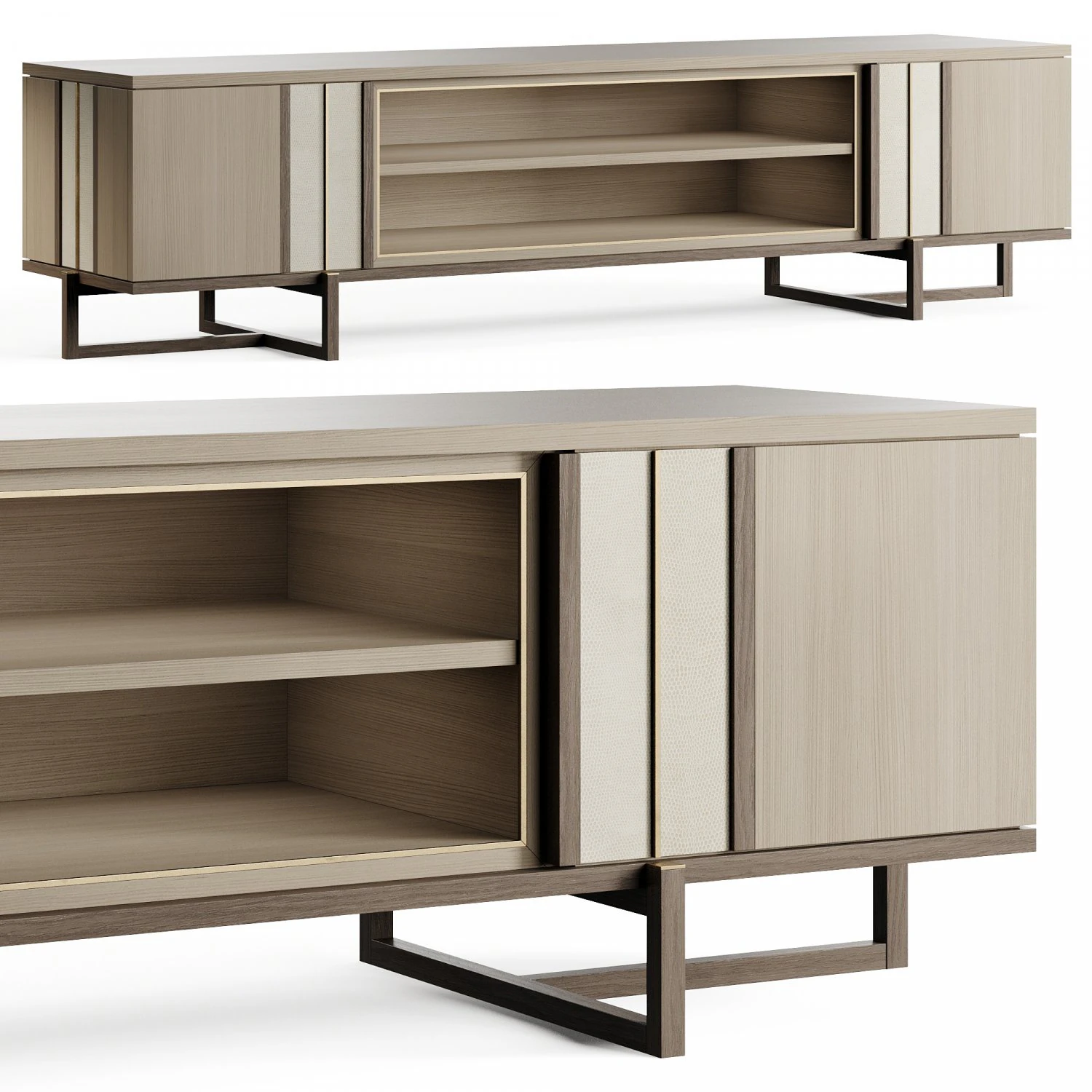 Frato Georgia TV Unit Sideboard 3D Model .c4d .max .obj .3ds .fbx .stl .blend 