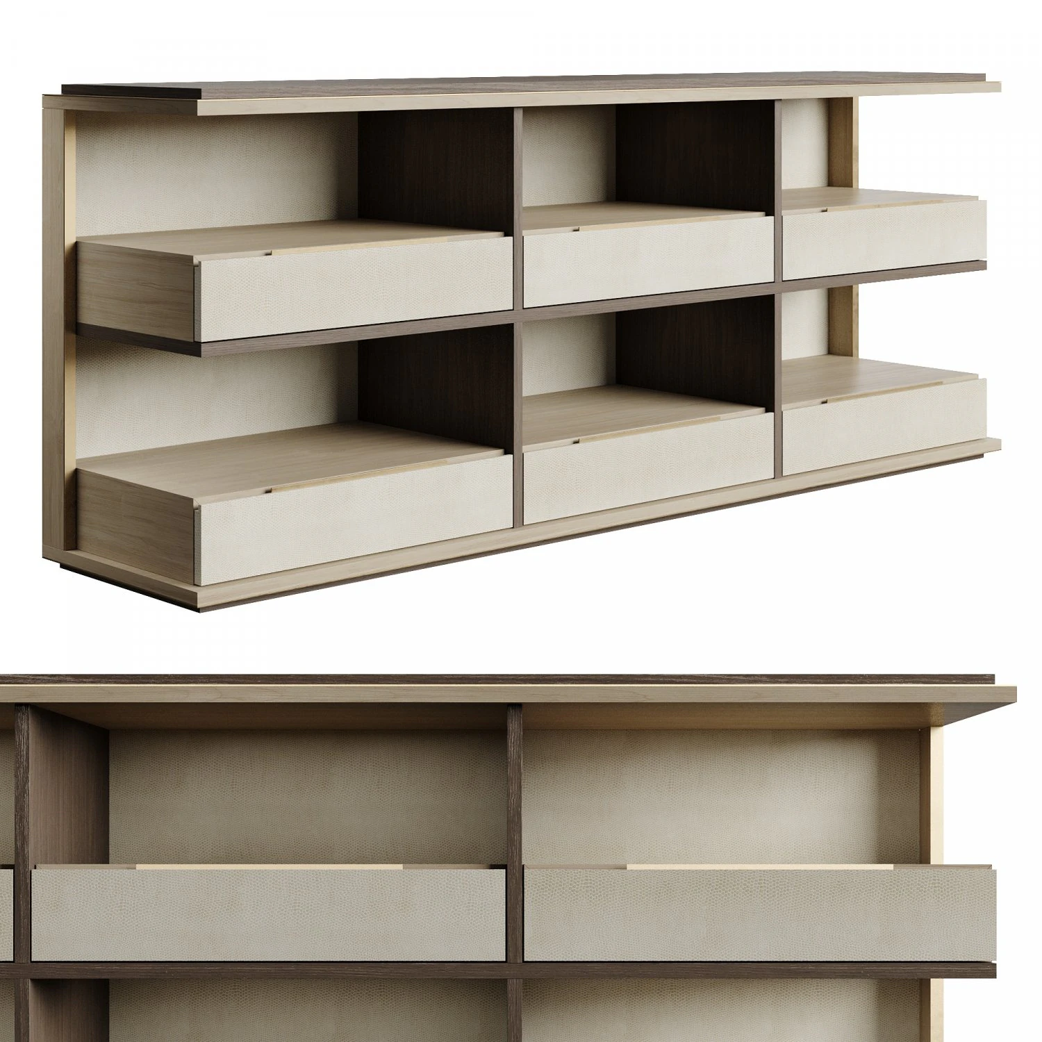 Frato MARFA Sideboard 3D Model .c4d .max .obj .3ds .fbx .stl .blend 