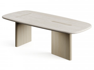 Carpanese Home LINEA T TRAVERTINO Dining Table Modelo 3D