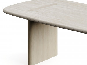 Carpanese Home LINEA T TRAVERTINO Dining Table Modelo 3D