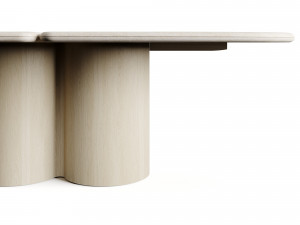 Carpanese Home LADYBUG TRAVERTINO Dining Table 3D Model