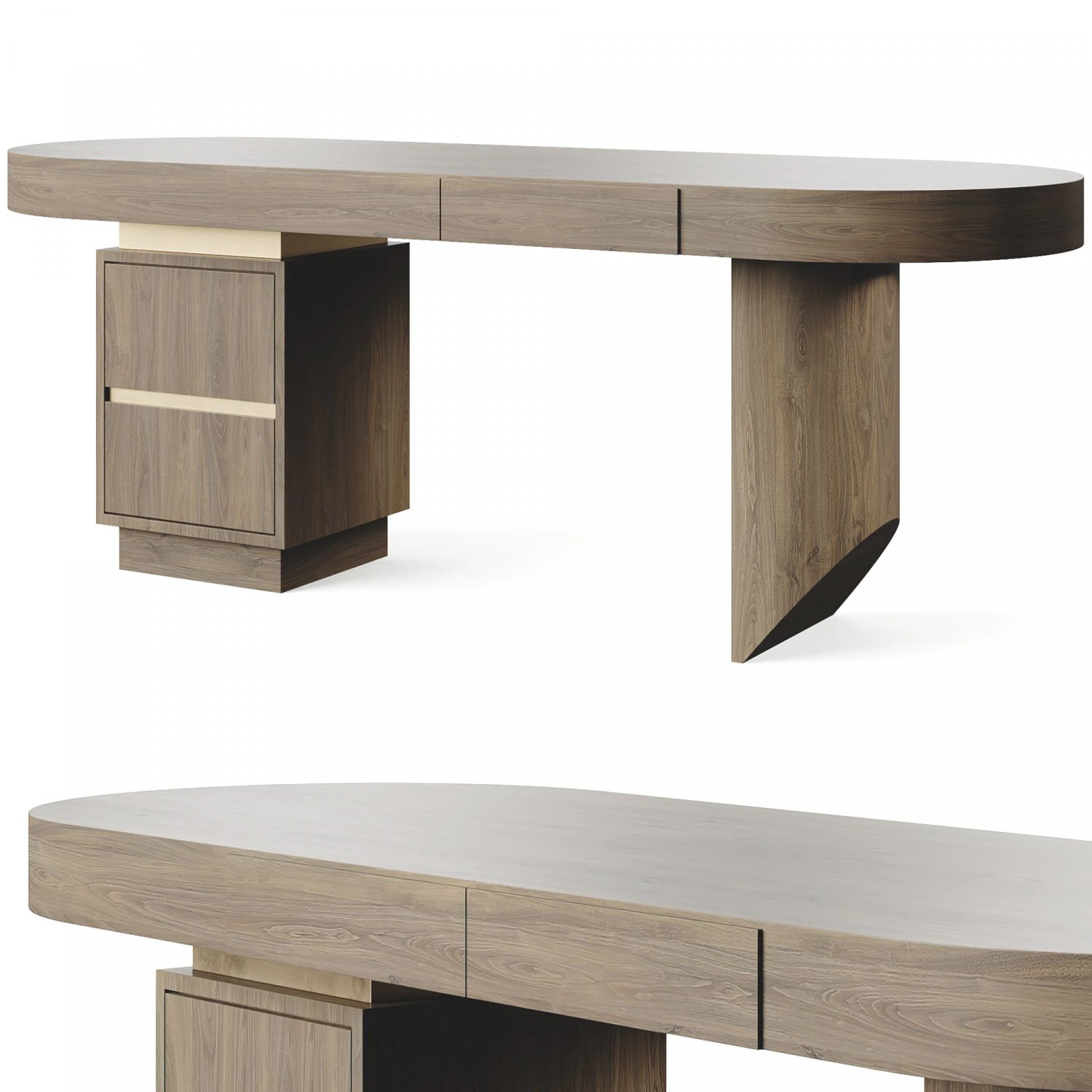 ANA ROQUE NEW YORK DESK 3D Model .c4d .max .obj .3ds .fbx .stl .blend 
