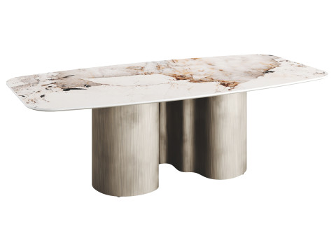 Cattelan Italia PAPEL CORCOVADO Low Dining Table 3D Модель