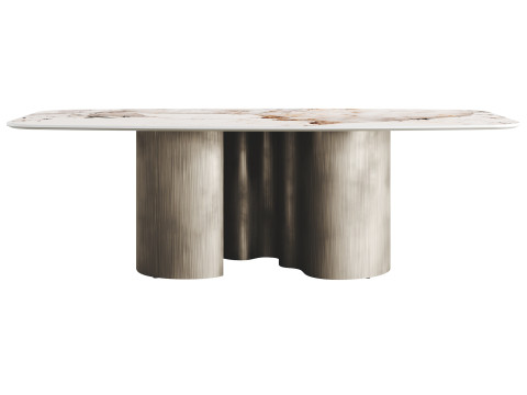 Cattelan Italia PAPEL CORCOVADO Low Dining Table 3D Модель