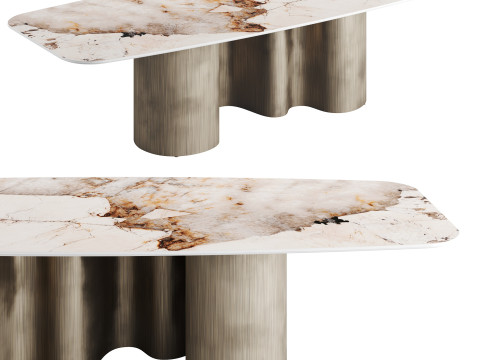 Cattelan PAPEL CORCOVADO Dining Table 3D 模型