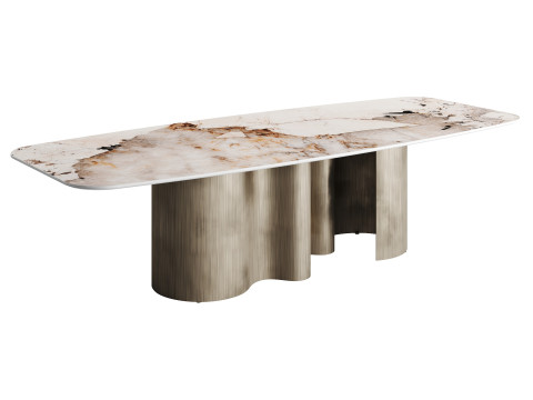 Cattelan PAPEL CORCOVADO Dining Table Modello 3D