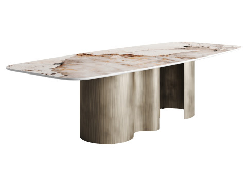 Cattelan PAPEL CORCOVADO Dining Table Modello 3D