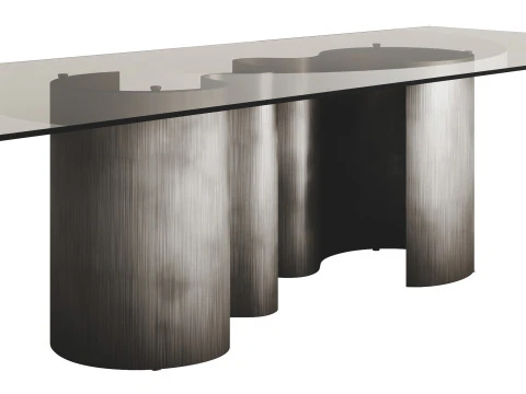Cattelan PAPEL GLASS Dining Table 3D Model