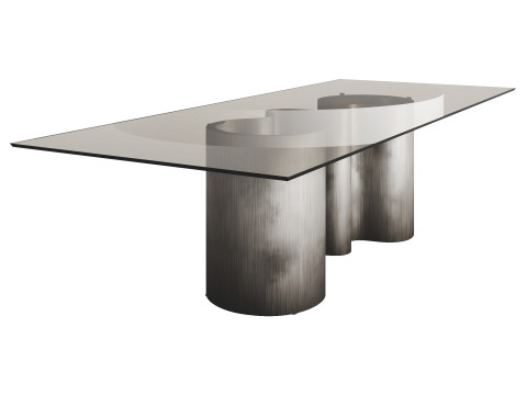 Cattelan PAPEL GLASS Dining Table 3D Modell
