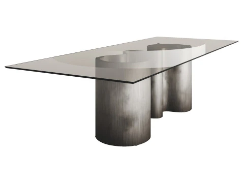Cattelan PAPEL GLASS Dining Table 3D Model