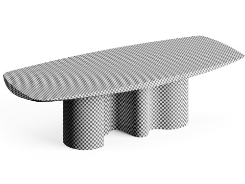 Cattelan PAPEL Masterwood Dining Table 3D Модель