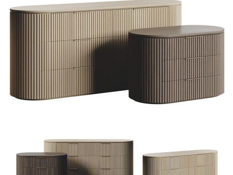 RH BYRON SIDEBOARD LivCollection HRZ-Reveal 3D 模型