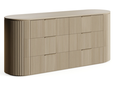 RH BYRON SIDEBOARD LivCollection HRZ-Reveal Modello 3D