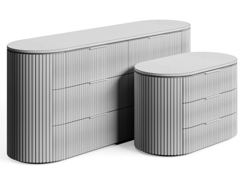 RH BYRON SIDEBOARD LivCollection HRZ-Reveal Modello 3D