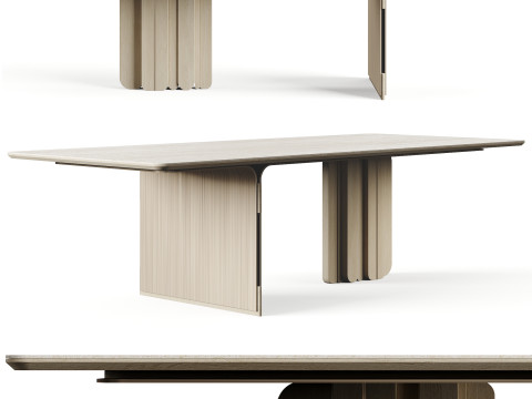 LuxLucia Casa OASIS RECT W280DT1 W280DT3 Dining Table 3D Model