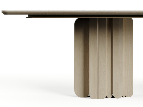 LuxLucia Casa OASIS RECT W280DT1 W280DT3 Dining Table 3D-Modell