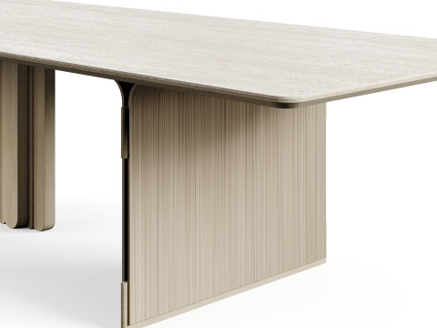 LuxLucia Casa OASIS RECT W280DT1 W280DT3 Dining Table 3D-Modell