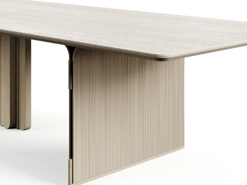 LuxLucia Casa OASIS RECT W280DT1 W280DT3 Dining Table 3D Model