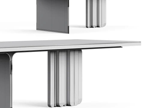 LuxLucia Casa OASIS RECT W280DT1 W280DT3 Dining Table 3D Model