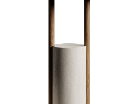 Kendo Mobiliario ZANCO Side Table L3DLW45 3D Model