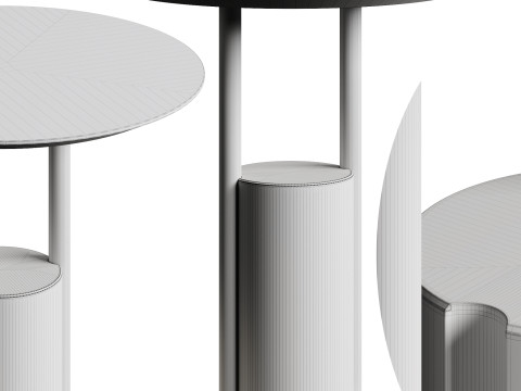 Kendo Mobiliario ZANCO Side Table L3DLW45 3D Model