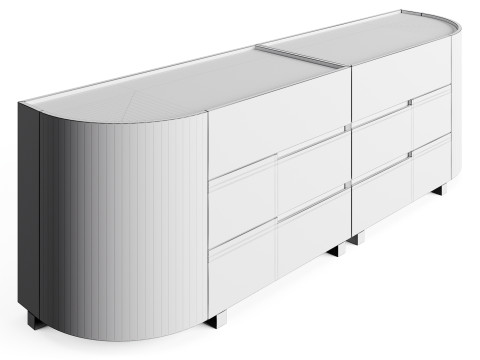 Meridiani WALLIS Sideboard 3D Model