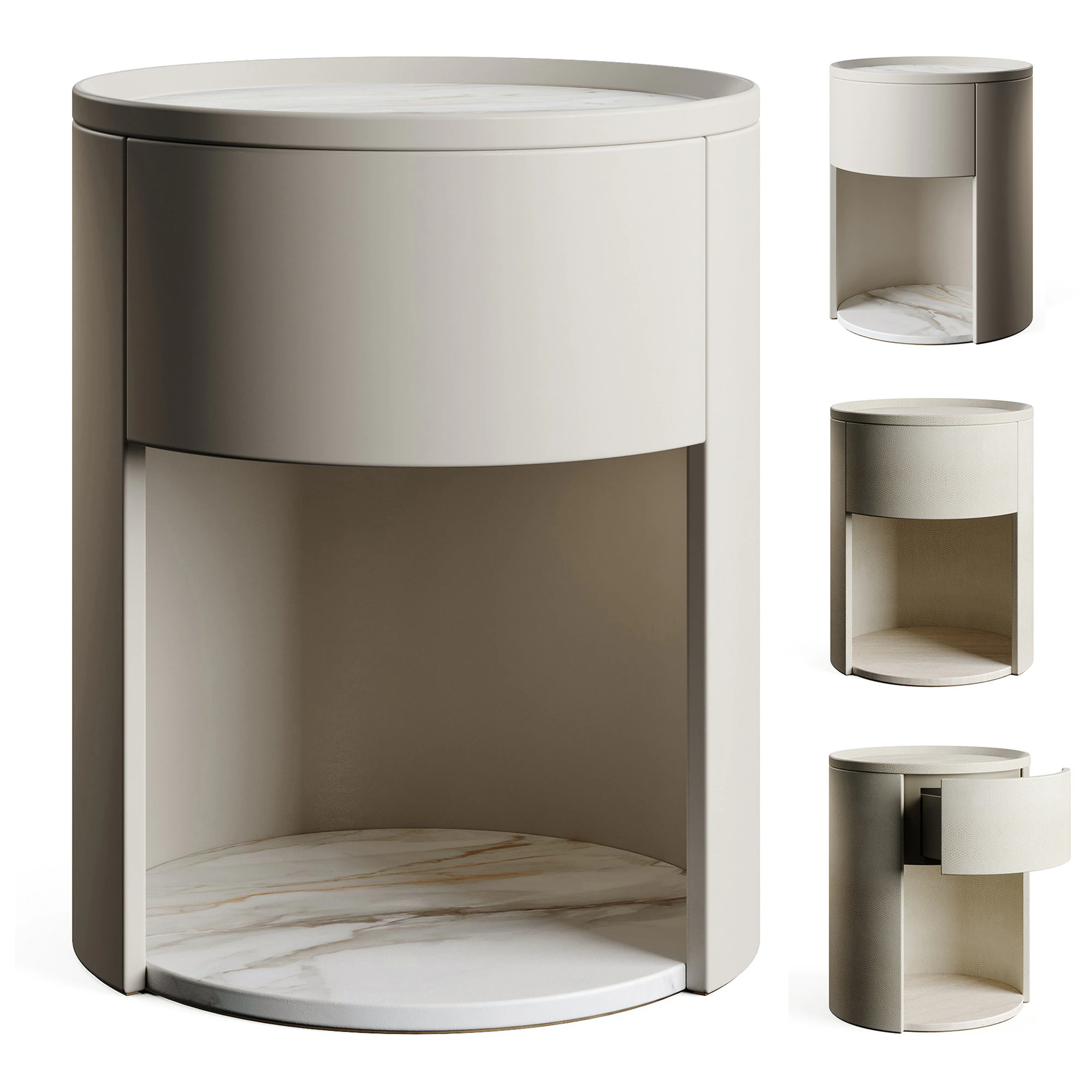 Giorgetti Vibe Side Table 3D Model .c4d .max .obj .3ds .fbx .stl .blend 
