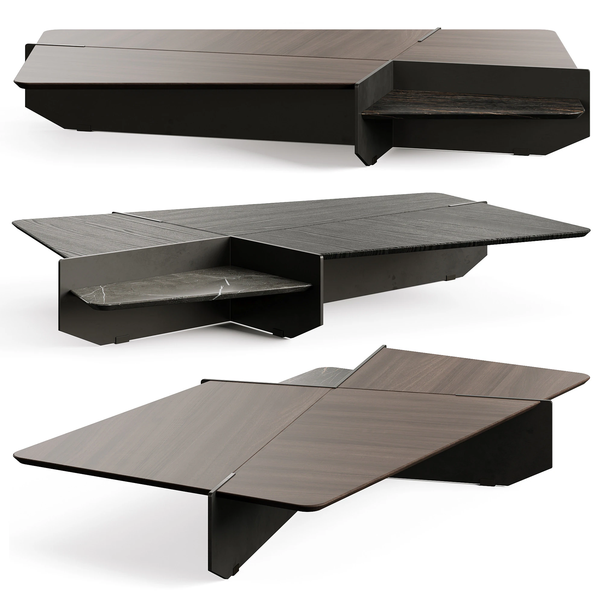 Giorgetti GHIBLIM Coffee Table 3D Model .c4d .max .obj .3ds .fbx .stl .blend