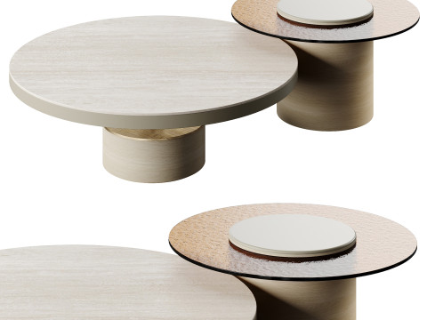 Ana Roque TAGE TRAVERTINO Outdoor Table 3D Model