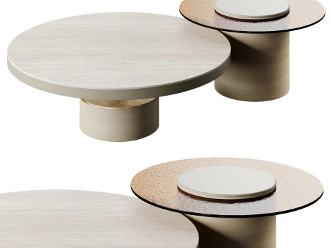 Ana Roque TAGE TRAVERTINO 야외 테이블 3D 모델