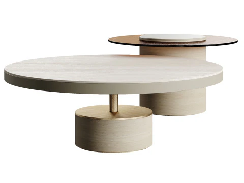Ana Roque TAGE TRAVERTINO Outdoor Table 3D Model