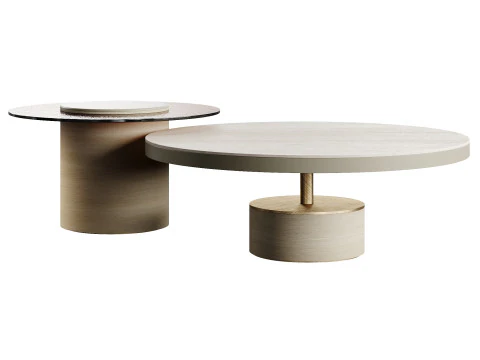 Ana Roque TAGE TRAVERTINO Outdoor Table 3D Model
