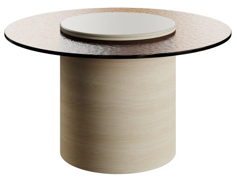 Ana Roque TAGE TRAVERTINO Outdoor Table 3D Model
