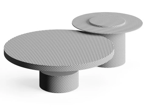Ana Roque TAGE TRAVERTINO Outdoor Table 3D Model