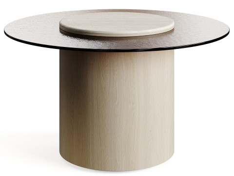 Ana Roque ARTIC TRAVERTINO Coffee Table 3D Модель