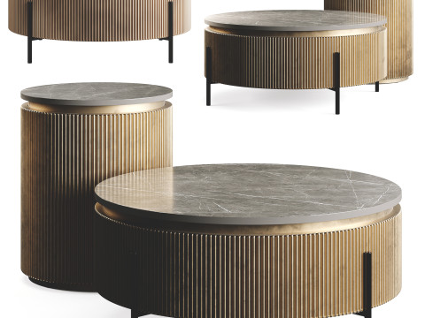 Oroa IRONVILLE Luxury Metal Coffee Table 3D-Modell