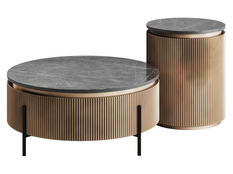 Oroa IRONVILLE Luxury Metal Coffee Table 3D-Modell
