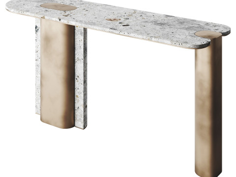 ROSIE GOLD Console Table LuxLucia Casa 3D Model