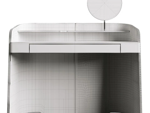 Pianca CHLOE 2025 Vanity Desk 3D Model