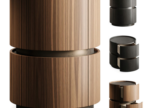 Bonaldo MONEYPENNY CASTORS Bedside Table L3L2024C 3D Model
