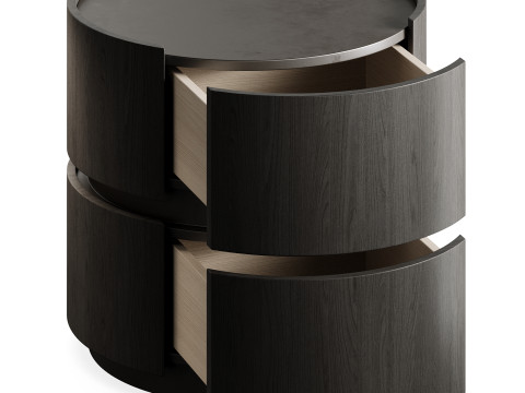 Bonaldo MONEYPENNY CASTORS Bedside Table L3L2024C Model 3D