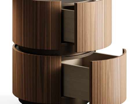 Bonaldo MONEYPENNY CASTORS Bedside Table L3L2024C Model 3D