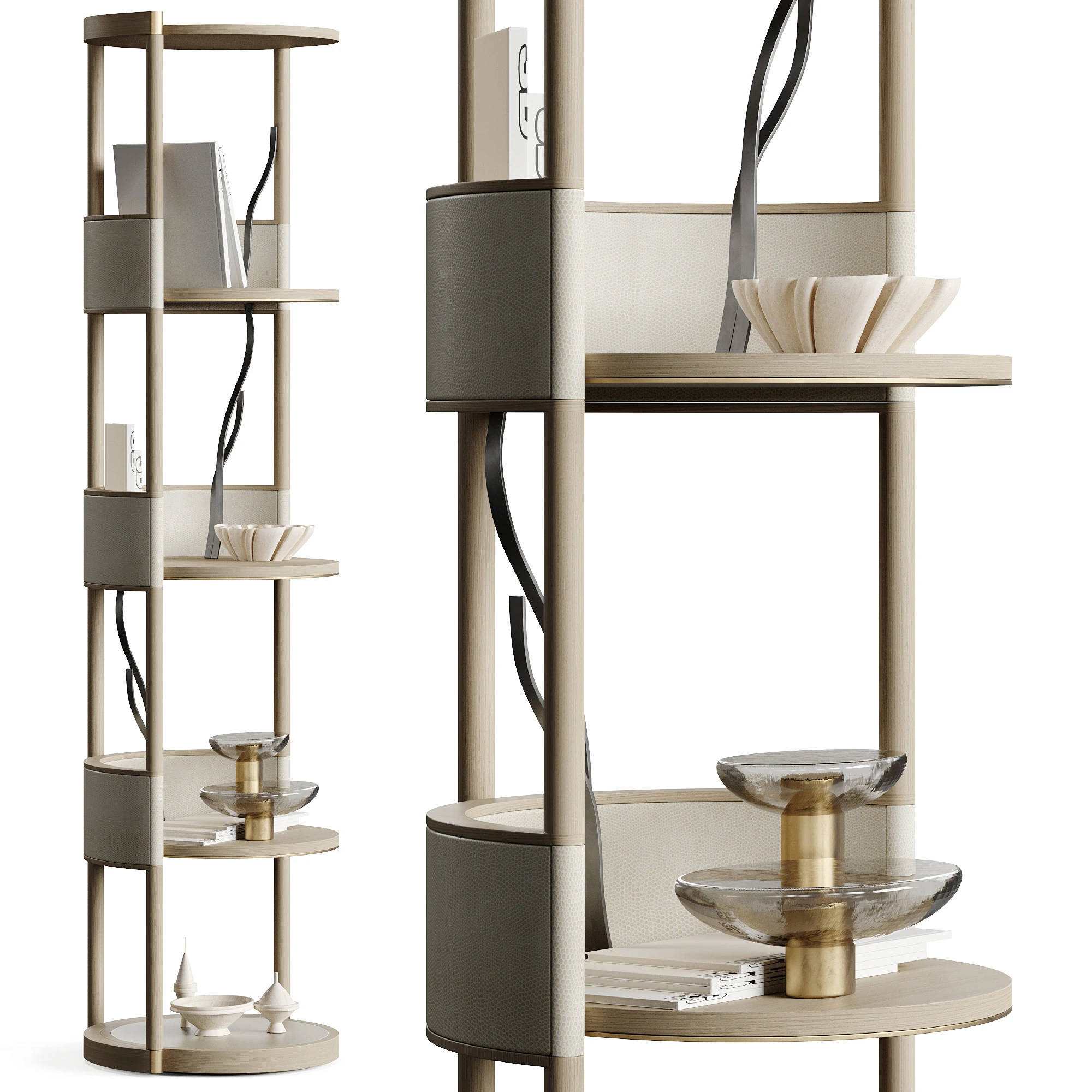 Frato ARLES Bookcase 3D Model .c4d .max .obj .3ds .fbx .stl .blend 